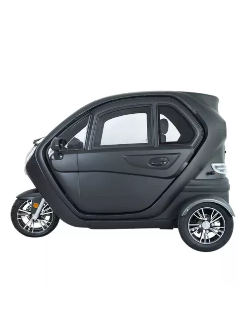 Elektromos robogó tetővel W-TEC Tukago - 25 km/h, tolatókamera 4"-os LCD kijelzővel, multimédiás Bluetooth, biztonsági övek, riasztórendszer - fekete