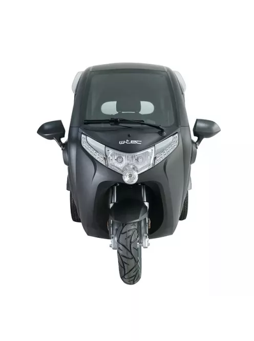 Elektromos robogó tetővel W-TEC Tukago - 25 km/h, tolatókamera 4"-os LCD kijelzővel, multimédiás Bluetooth, biztonsági övek, riasztórendszer - fekete