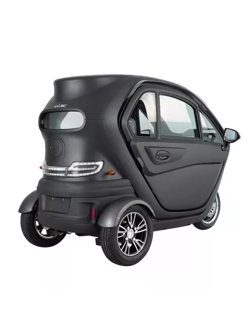 Elektromos robogó tetővel W-TEC Tukago - 25 km/h, tolatókamera 4"-os LCD kijelzővel, multimédiás Bluetooth, biztonsági övek, riasztórendszer - fekete