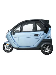   Elektromos robogó tetővel W-TEC Tukago - 25 km/h, tolatókamera 4"-os LCD kijelzővel, multimédiás Bluetooth, biztonsági övek, riasztórendszer - kék