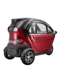   Elektromos robogó tetővel W-TEC Tukago - 45 km/h, tolatókamera 4"-os LCD kijelzővel, multimédiás Bluetooth, biztonsági övek, riasztórendszer - piros