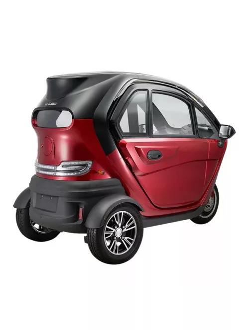 Elektromos robogó tetővel W-TEC Tukago - 45 km/h, tolatókamera 4"-os LCD kijelzővel, multimédiás Bluetooth, biztonsági övek, riasztórendszer - piros