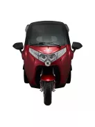 Elektromos robogó tetővel W-TEC Tukago - 45 km/h, tolatókamera 4"-os LCD kijelzővel, multimédiás Bluetooth, biztonsági övek, riasztórendszer - piros