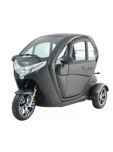   Elektromos robogó tetővel W-TEC Tukago - 45 km/h, tolatókamera 4"-os LCD kijelzővel, multimédiás Bluetooth, biztonsági övek, riasztórendszer - fekete