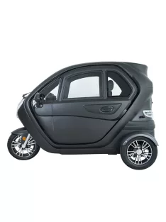   Elektromos robogó tetővel W-TEC Tukago - 45 km/h, tolatókamera 4"-os LCD kijelzővel, multimédiás Bluetooth, biztonsági övek, riasztórendszer - fekete