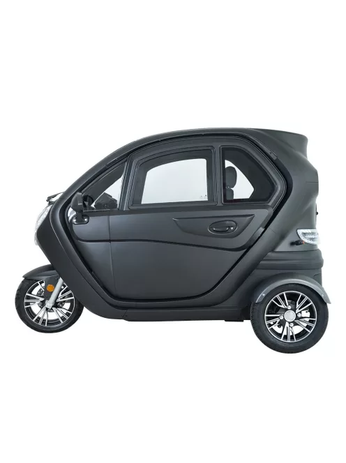 Elektromos robogó tetővel W-TEC Tukago - 45 km/h, tolatókamera 4"-os LCD kijelzővel, multimédiás Bluetooth, biztonsági övek, riasztórendszer - fekete