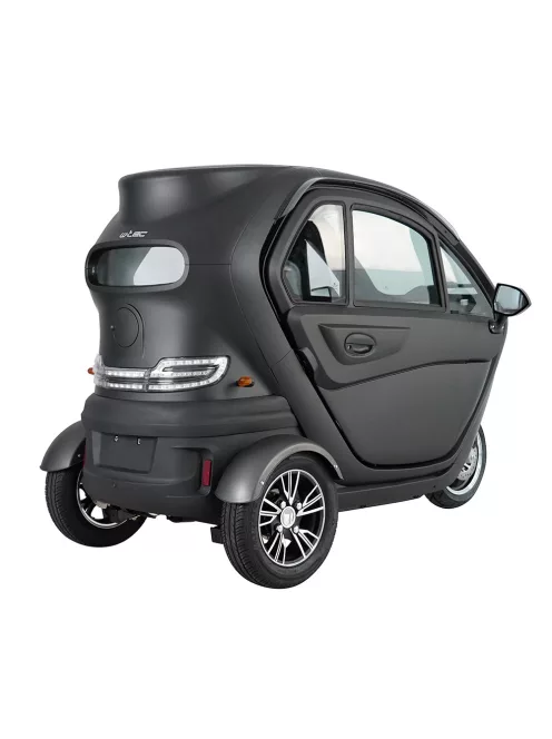 Elektromos robogó tetővel W-TEC Tukago - 45 km/h, tolatókamera 4"-os LCD kijelzővel, multimédiás Bluetooth, biztonsági övek, riasztórendszer - fekete