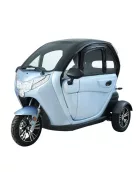 Elektromos robogó tetővel W-TEC Tukago - 45 km/h, tolatókamera 4"-os LCD kijelzővel, multimédiás Bluetooth, biztonsági övek, riasztórendszer - kék