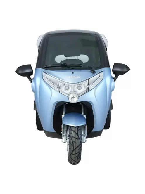 Elektromos robogó tetővel W-TEC Tukago - 45 km/h, tolatókamera 4"-os LCD kijelzővel, multimédiás Bluetooth, biztonsági övek, riasztórendszer - kék