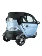 Elektromos robogó tetővel W-TEC Tukago - 45 km/h, tolatókamera 4"-os LCD kijelzővel, multimédiás Bluetooth, biztonsági övek, riasztórendszer - kék