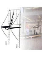 Pilates Reformer torony inSPORTline Driftaler, stabil szerkezet, 53 rögzítőszem, V-alakú fogantyú, négy hosszú és négy rövid prémium rugó