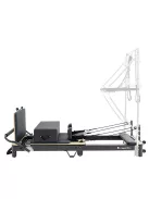 Pilates reformer inSPORTline Comfolder EVO, összecsukható szerkezet, 4 görgő a könnyű mozgatáshoz, karcolásálló váz, levehető háttámla, pilates doboz - bézs