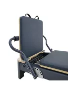 Pilates reformer inSPORTline Comfolder EVO, összecsukható szerkezet, 4 görgő a könnyű mozgatáshoz, karcolásálló váz, levehető háttámla, pilates doboz - bézs