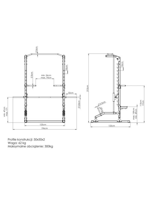 Marbo Sport Smith gép húzódzkodóval és tolódzkodóval MS-U105 2.0