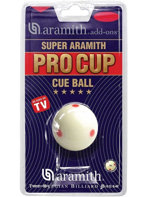 Snooker size speckled white ball 52,4 mm PRO-CUP Aramith