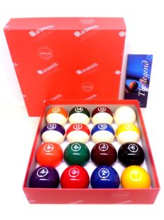 golyókészlet pool Aramith Continental 57,2 (phenol)