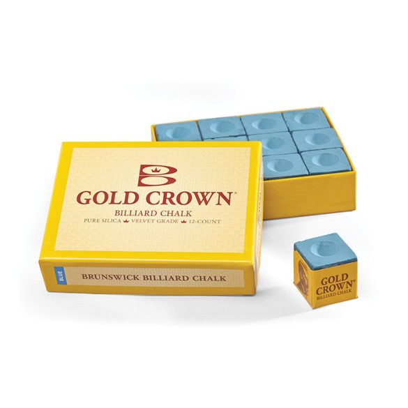 biliárd kréta Brunswick Gold Crown kék 12 db