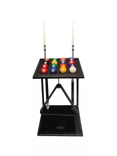 cue holder6 cues, 1 ball set and 1 triangle