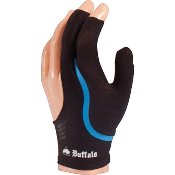 billiard gloves Buffalo reversible black/blue M
