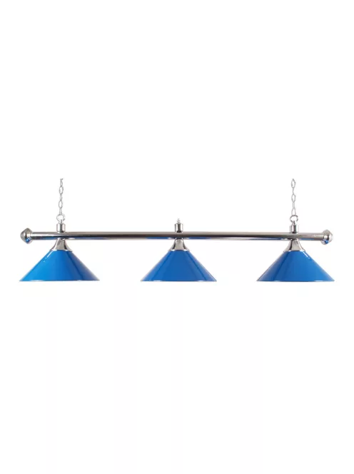 billiard lamp Buffalo chrome with 3 blue frames