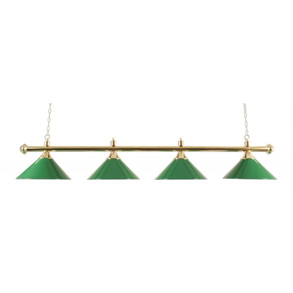 billiard lamp with 4 green dome