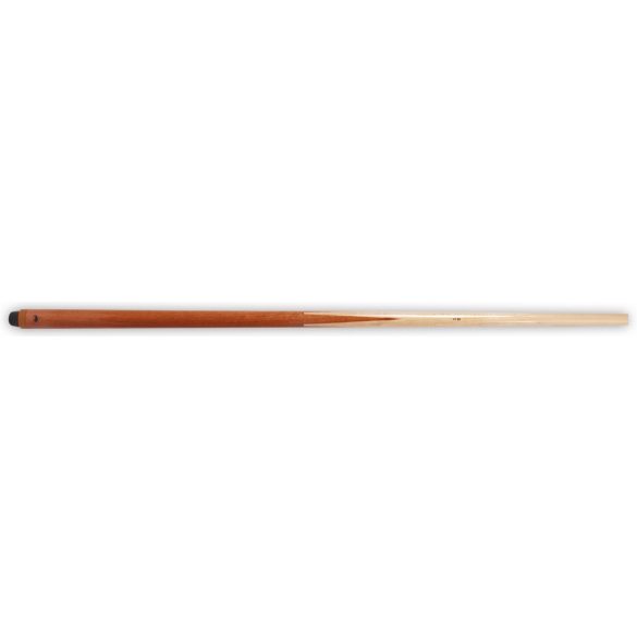 One-piece quality maple pool cue 145 cm long with 13mm glued leather