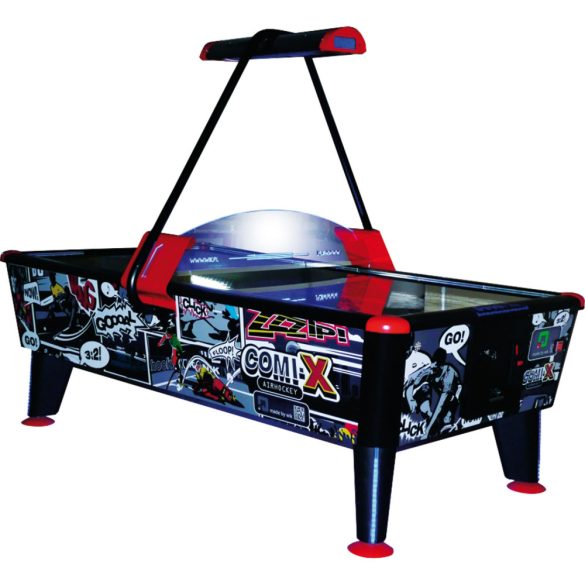 coin-operated indoor Buffalo Comix air hockey in 8' size