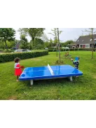 vandal resistant outdoor HeBlad concrete table tennis table classic green