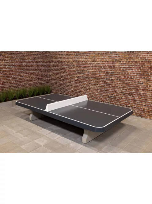 vandal resistant outdoor HeBlad concrete table tennis table classic green
