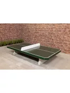 vandal resistant outdoor HeBlad concrete table tennis table classic green