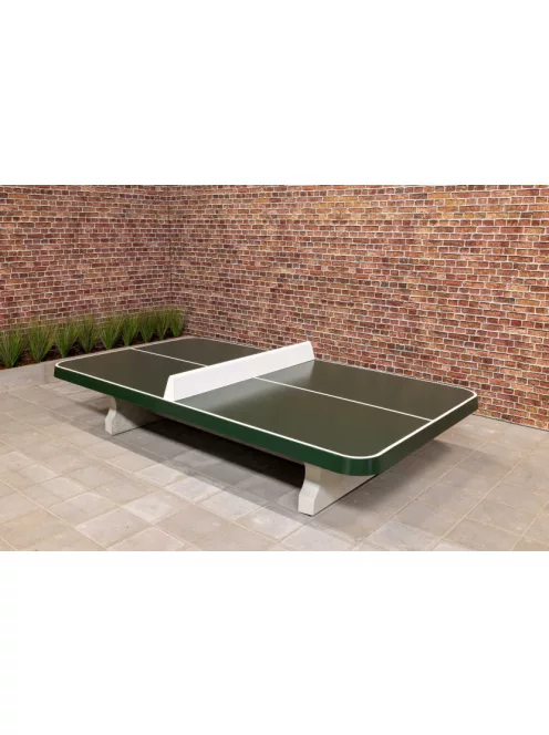 vandal resistant outdoor HeBlad concrete table tennis table classic green