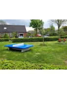 vandal resistant outdoor HeBlad concrete table tennis table classic green