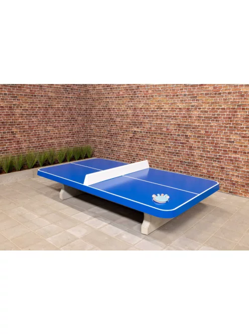 vandal resistant outdoor HeBlad concrete table tennis table classic green