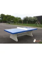 vandal-proof outdoor HeBlad concrete table tennis table classic blue