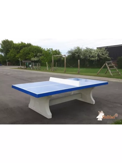 vandal-proof outdoor HeBlad concrete table tennis table classic blue