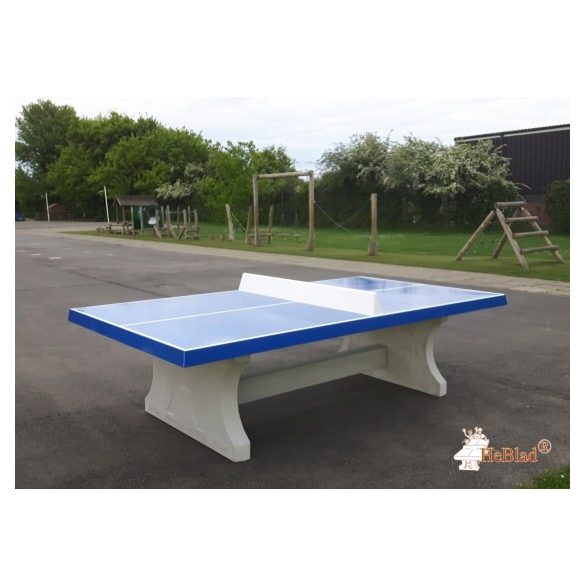 vandal-proof outdoor HeBlad concrete table tennis table classic blue