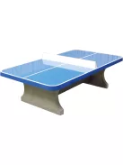 vandálbiztos, kültéri HeBlad beton pingpong asztal klasszikus kék, kerekített