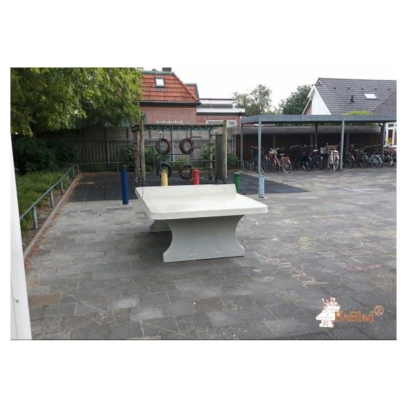 vandal-resistant outdoor HeBlad concrete table tennis table classic natural rounded