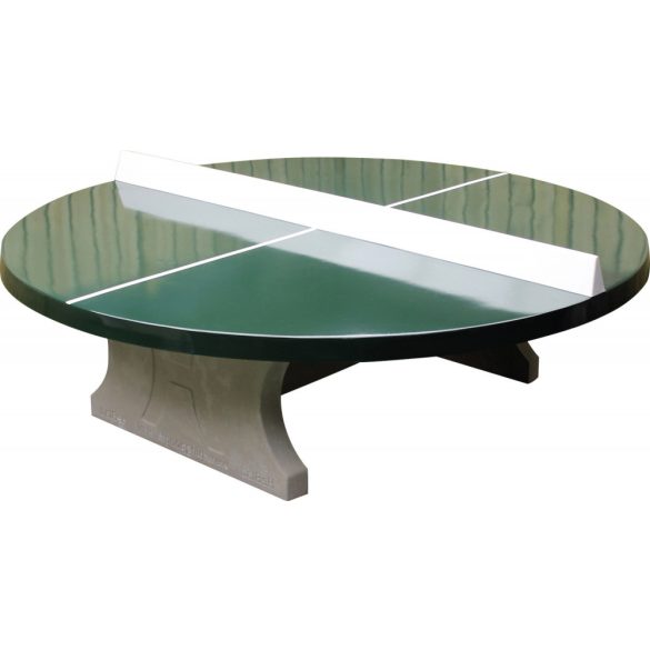 vandal-proof outdoor HeBlad concrete table tennis table classic green round