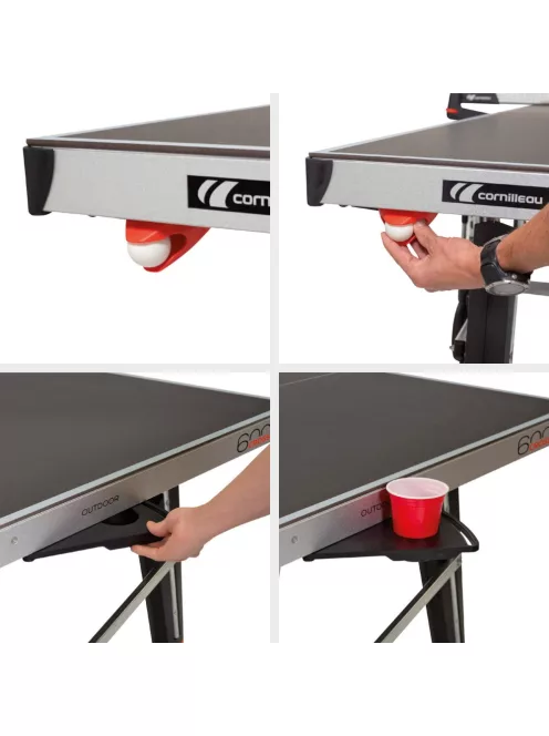 Cornilleau 600X outdoor ping pong table black