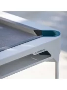 pool biliárdasztal kültéri Cornilleau Hyphen 7' fehér (étkező fedlappal), tenger zöld zsebekkel