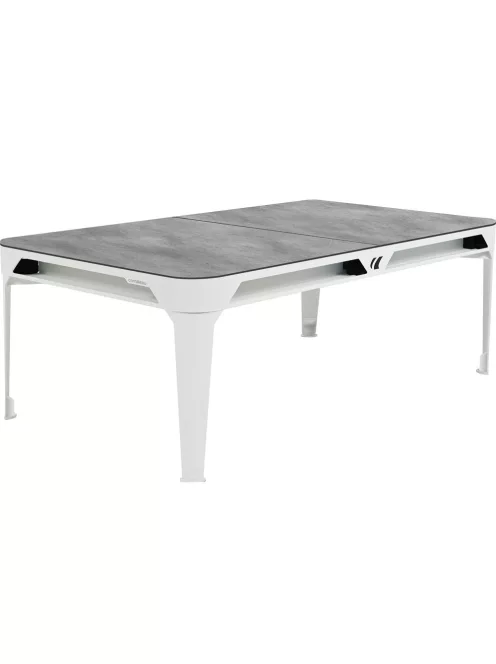 pool billiard table outdoor Cornilleau Hyphen 7' white (with dining table top)