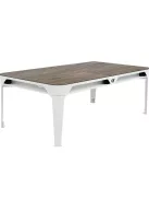 pool billiard table outdoor Cornilleau Hyphen 7' white (with dining table top)