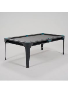   pool biliárdasztal kültéri Cornilleau Hyphen 7' sötétszürke (étkező fedlappal), tenger zöld zsebekkel