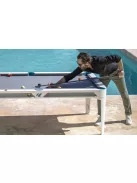 pool billiard table outdoor Cornilleau Hyphen 7' dark grey (with dining table top)