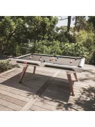 pool biliárd asztal Cornilleau Origin 7' outdoor kültéri fehér (215 x 120cm) étkezőfedlappal