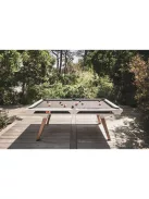 pool biliárd asztal Cornilleau Origin 7' outdoor kültéri fehér (215 x 120cm) étkezőfedlappal