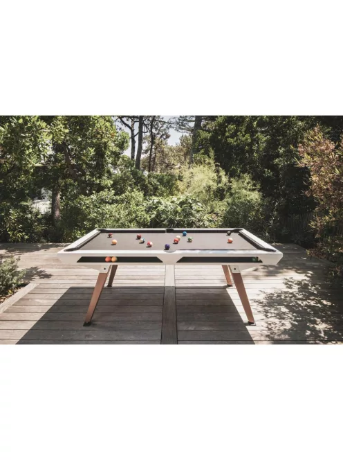 pool biliárd asztal Cornilleau Origin 7' outdoor kültéri fehér (215 x 120cm) étkezőfedlappal