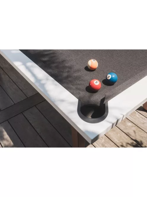 pool biliárd asztal Cornilleau Origin 7' outdoor kültéri fehér (215 x 120cm) étkezőfedlappal