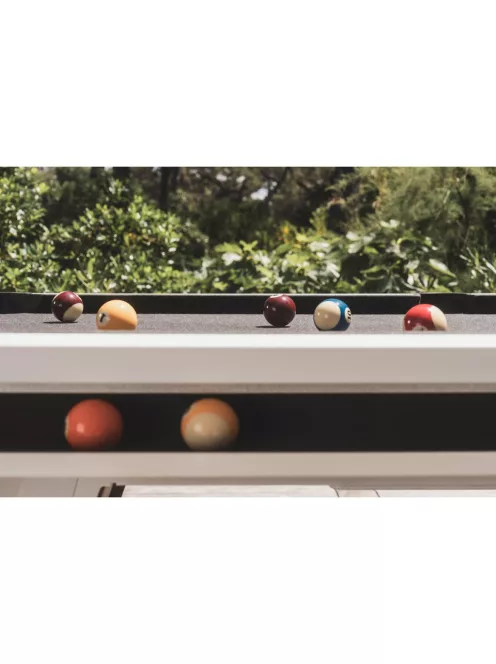 pool biliárd asztal Cornilleau Origin 7' outdoor kültéri fehér (215 x 120cm) étkezőfedlappal